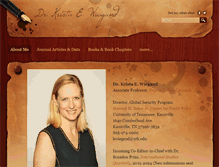 Tablet Screenshot of kristawiegand.com